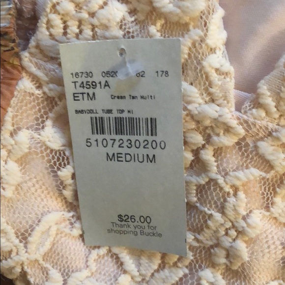 Daytrip BNWT women’s medium strapless top - Picture 7 of 8